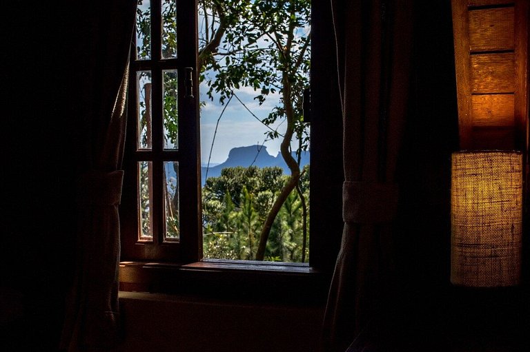 Chalé dos Pássaros - Balcony with a view to Nature